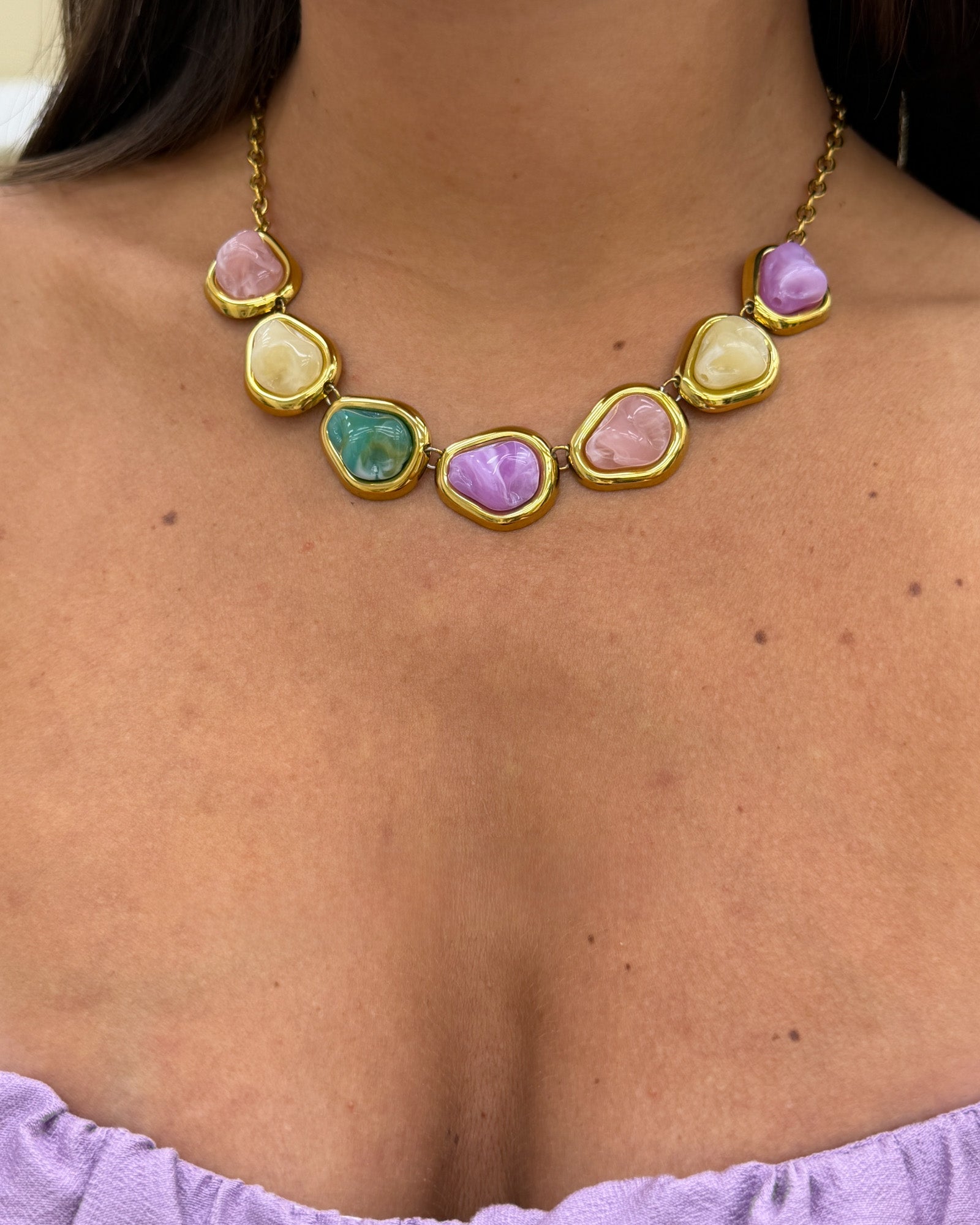 Collana pietre Multicolor