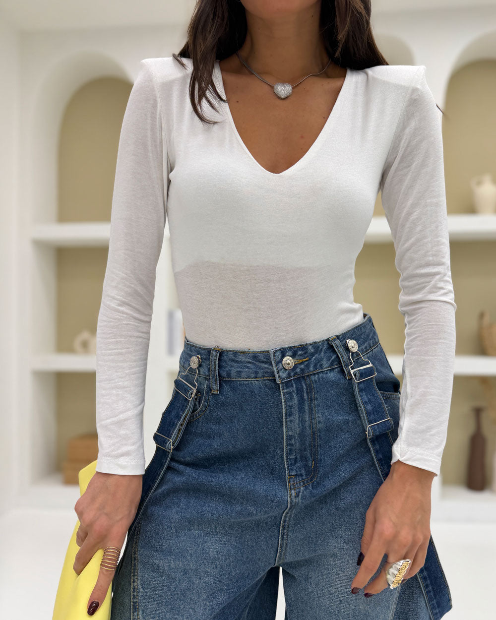 Body Ashley spallina Bianco