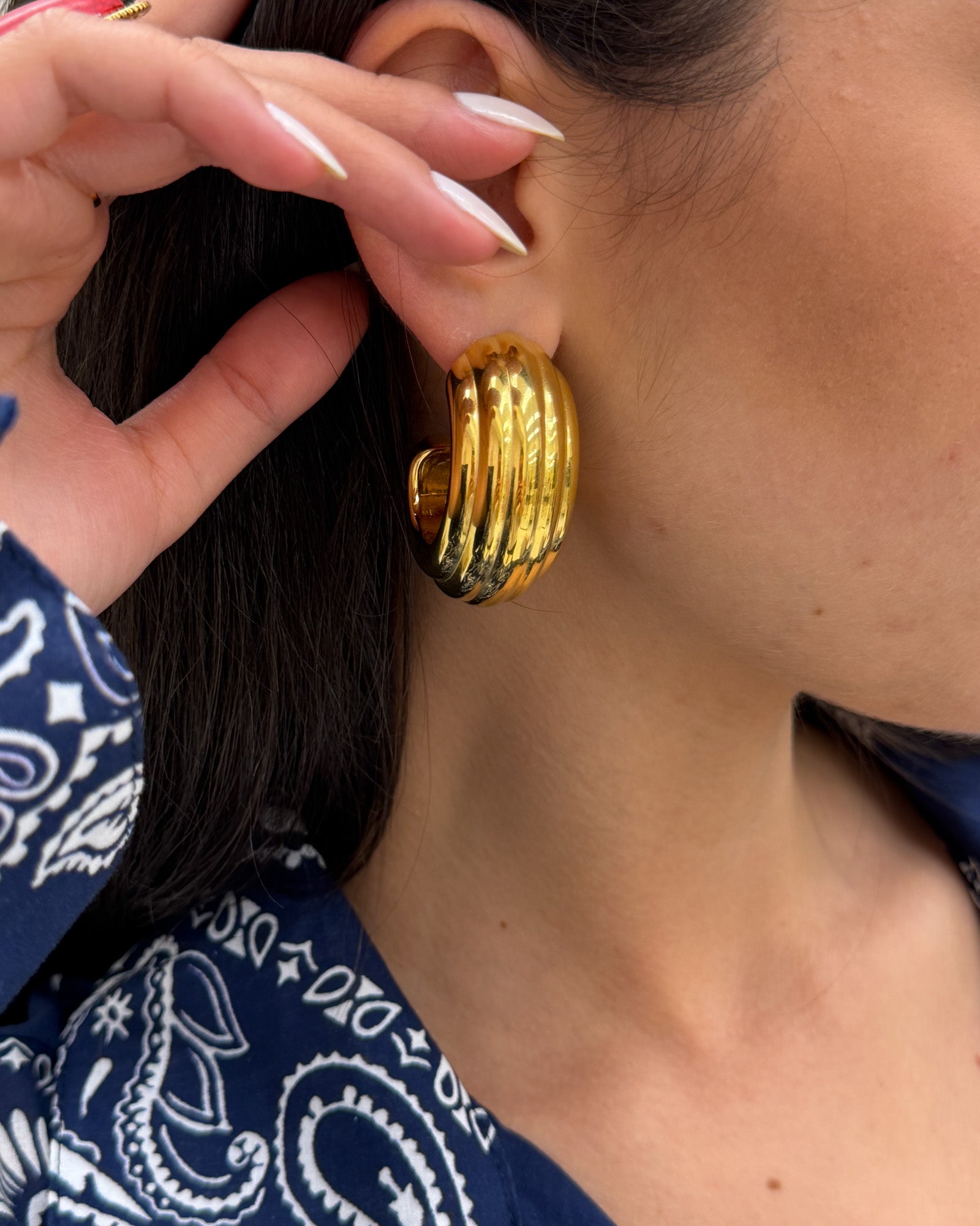 Orecchini Half Oro