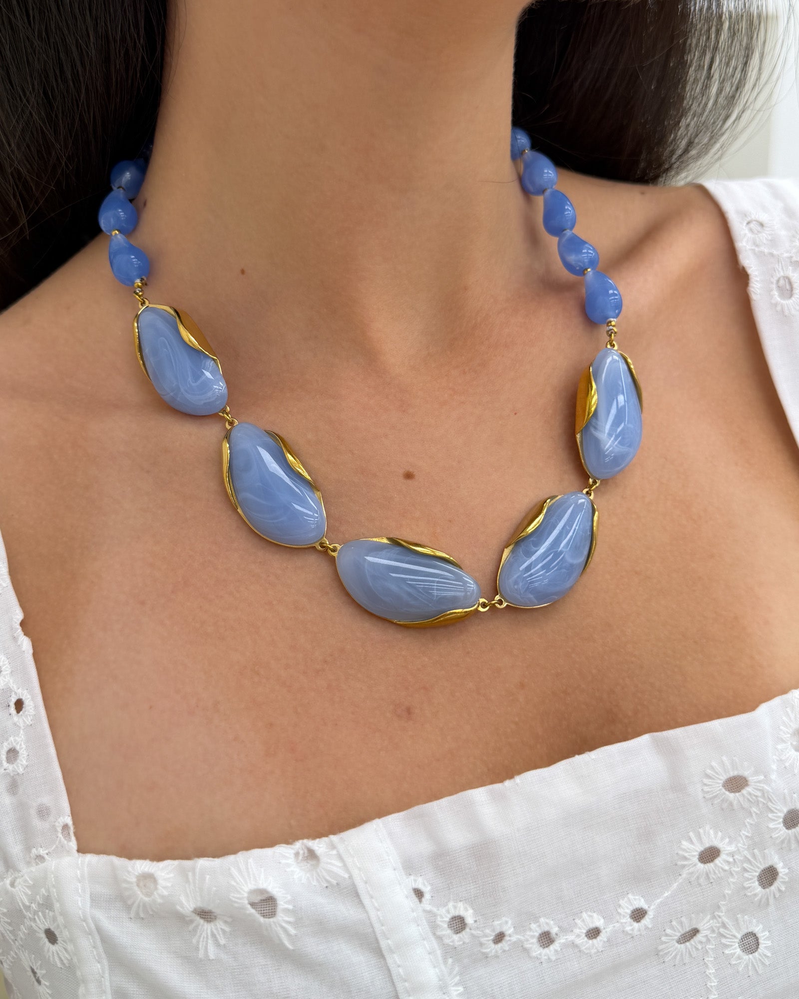 Collana Clara Celeste