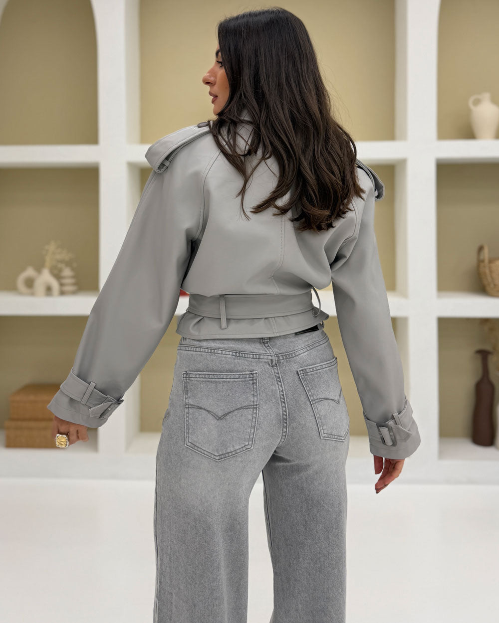 Trench ecopelle Ghiaccio