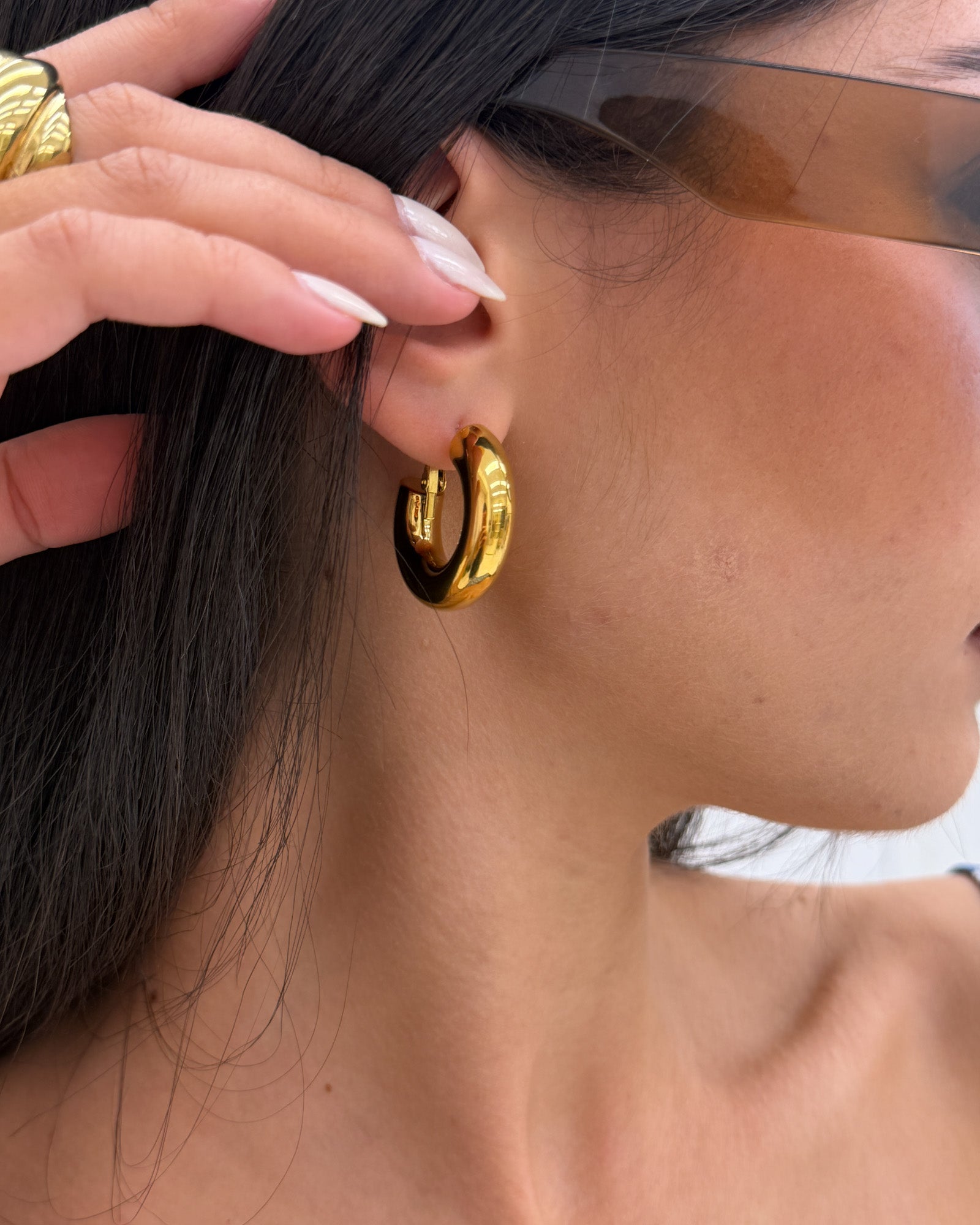 Orecchini Cerchio Mini OT8 Oro
