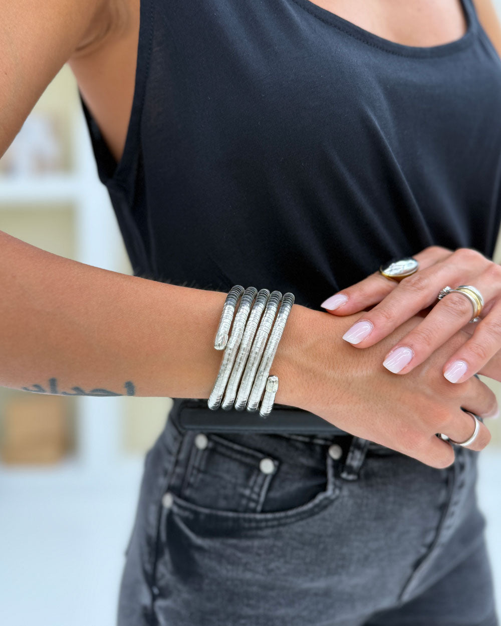 Bracciale serpentina Argento