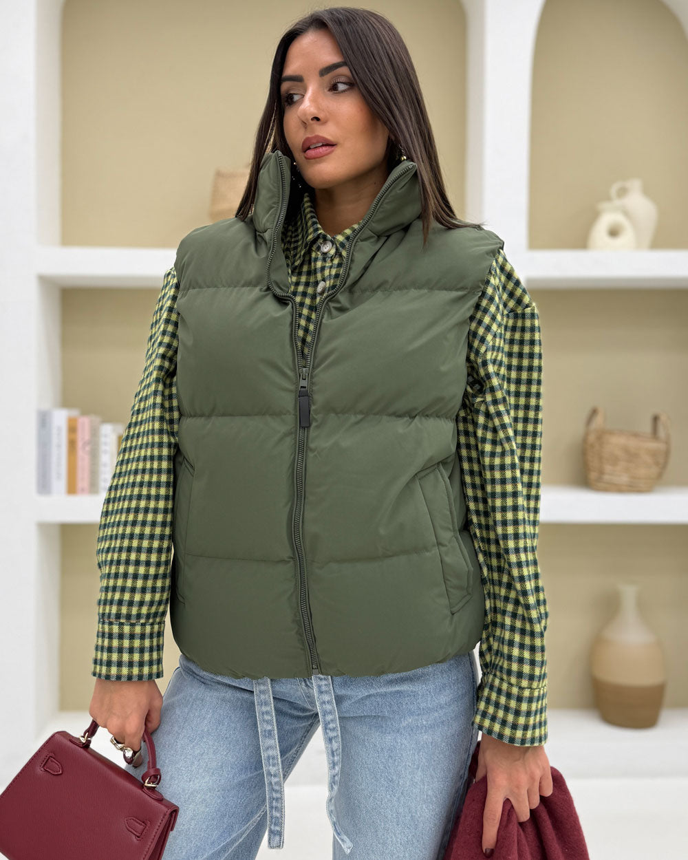 Gilet imbottito Verde