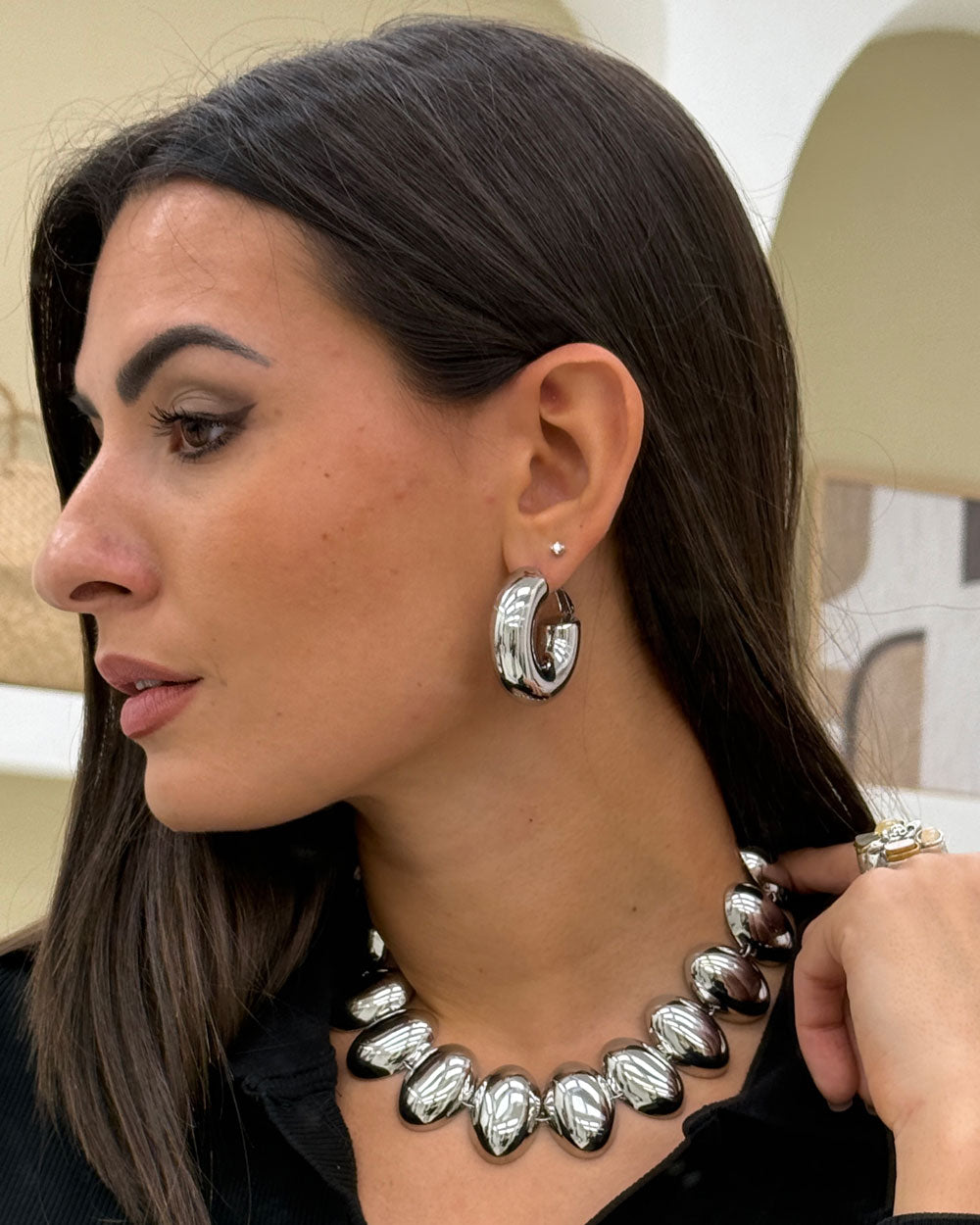 Orecchini Cerchio OT8 Argento