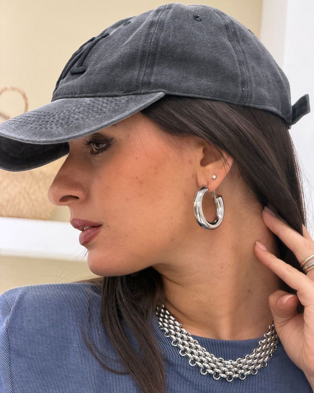 Orecchini Middle Ring Argento